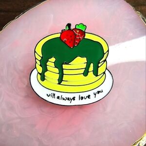 Strawberry Pancake Enamel Pin